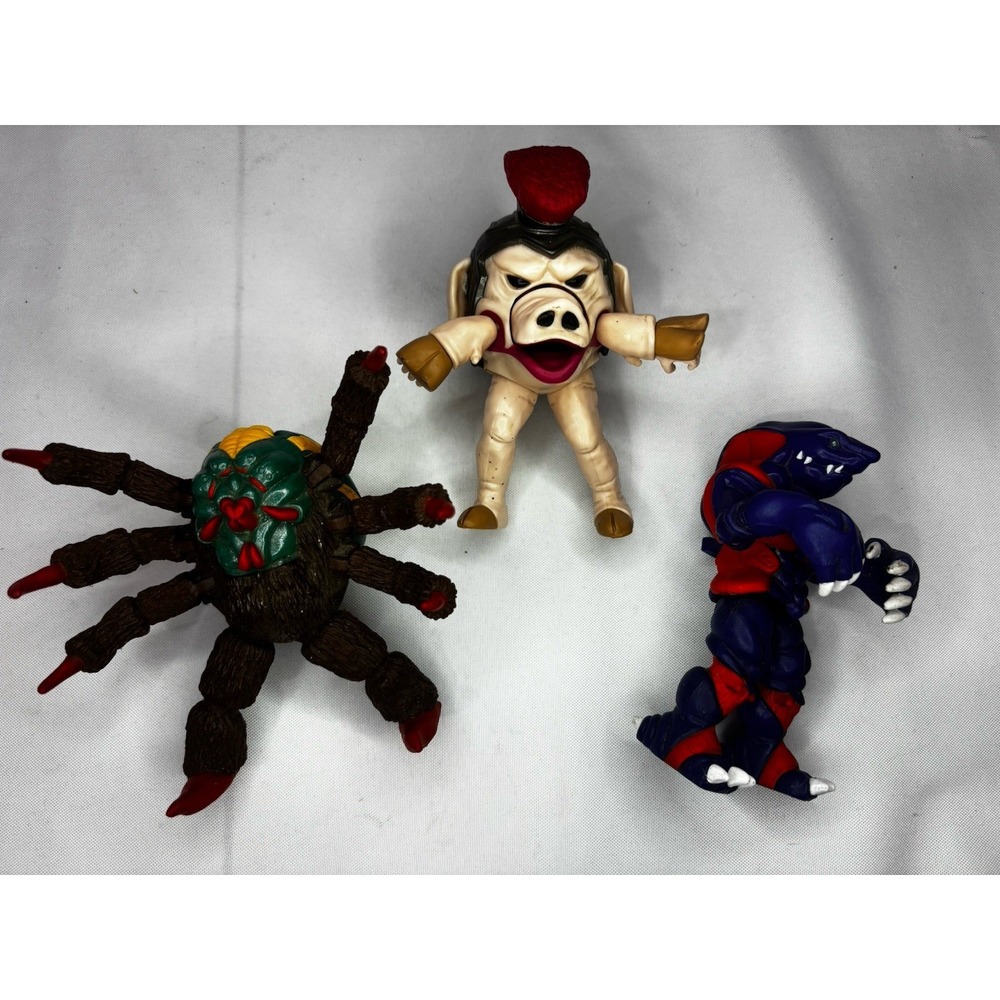 Mighty Morphin Power Rangers Evil‎ Space Aliens Spidertron, Pudgy Pig, Dramole